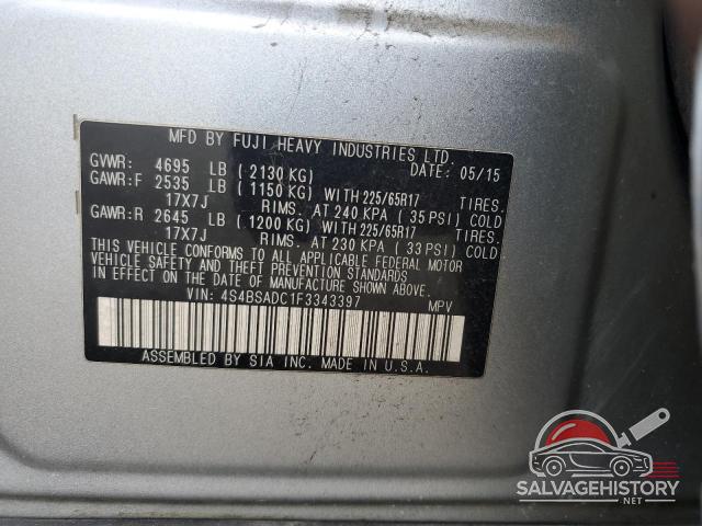 4S4BSADC1F3343397 2015 SUBARU OUTBACK photo no. 13