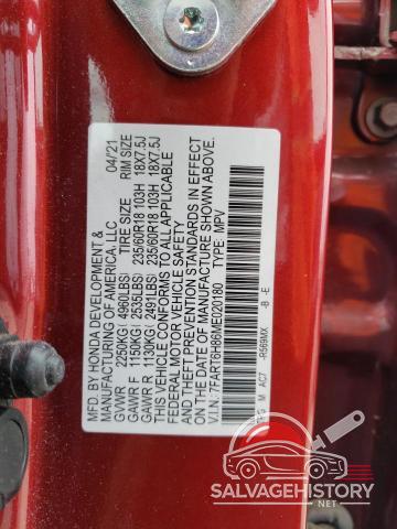 7FART6H86ME020180 2021 HONDA CRV photo no. 12
