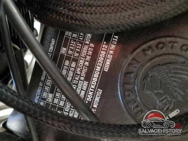 56KTKDBB0M3395812 2021 INDIAN MOTORCYCLE CO. MOTORCYCLE photo no. 10