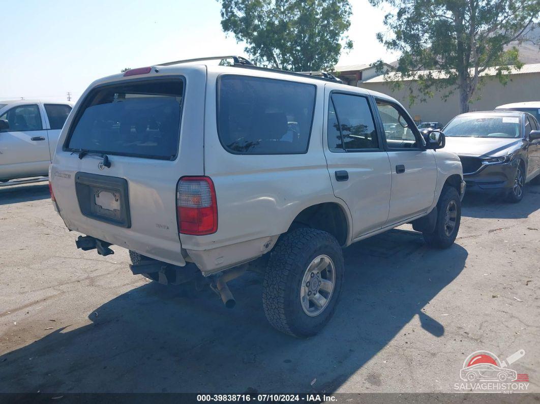 JT3GM84R8X0045678 1999 TOYOTA 4RUNNER photo no. 4