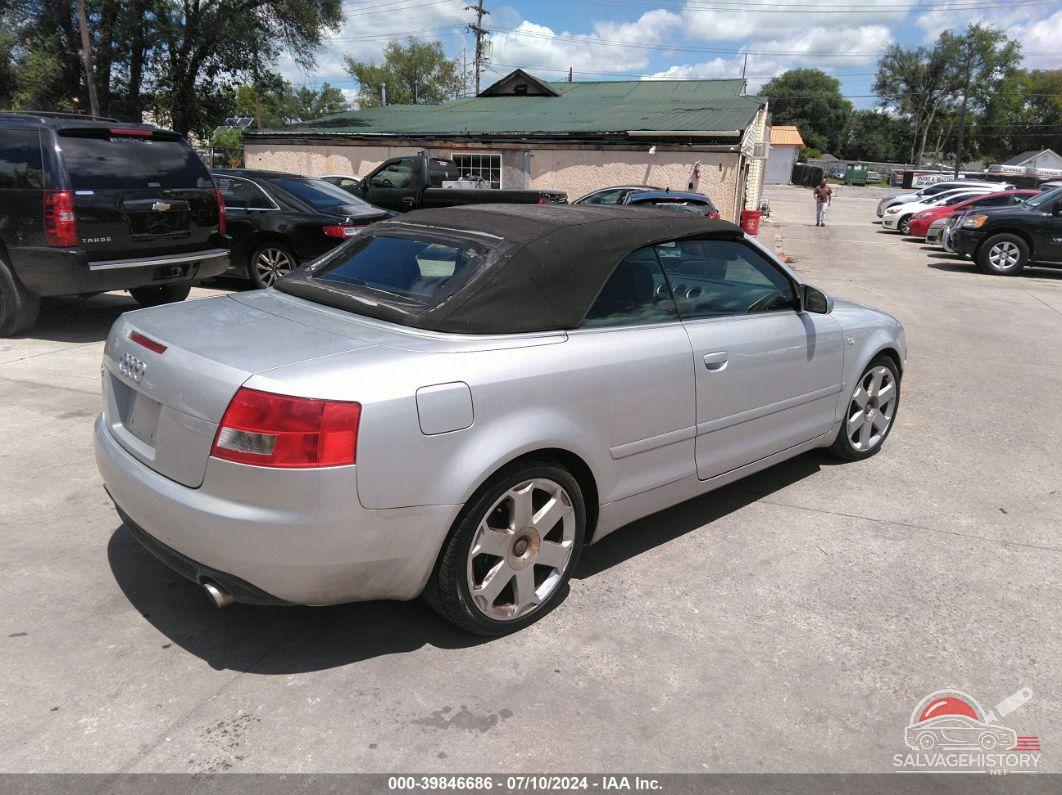 WUARL48H85K902474 2005 AUDI S4 photo no. 4