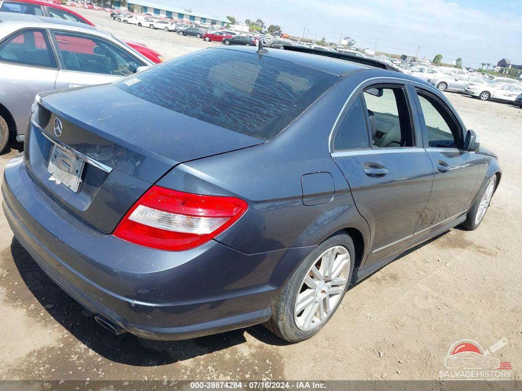 WDDGF54X79R049163 2009 MERCEDES-BENZ C photo no. 4