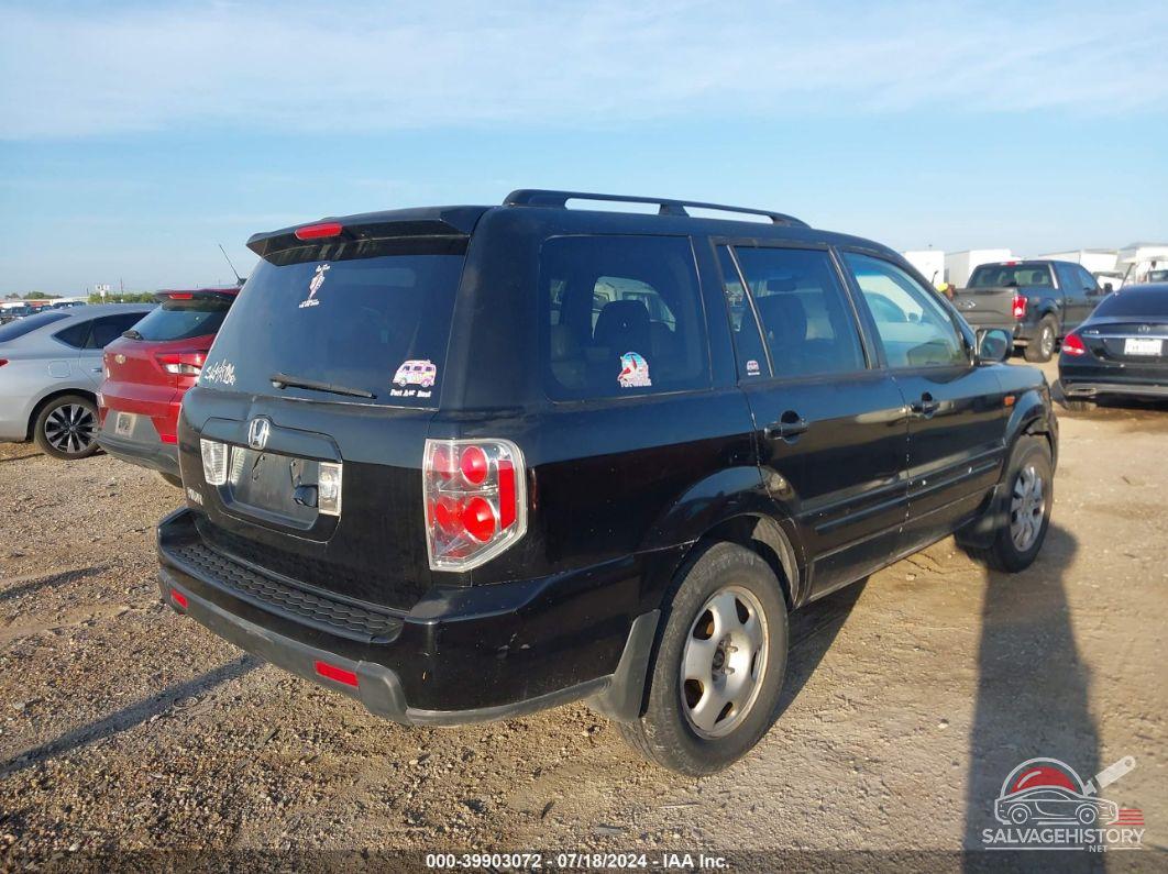 5FNYF28776B045817 2006 HONDA PILOT photo no. 4