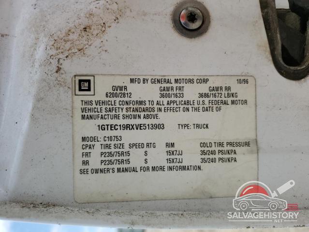 1GTEC19RXVE513903 1997 GMC SIERRA photo no. 13