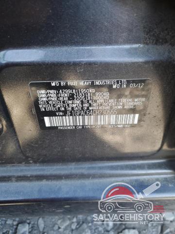 JF1GPAC64CH230555 2012 SUBARU IMPREZA photo no. 12
