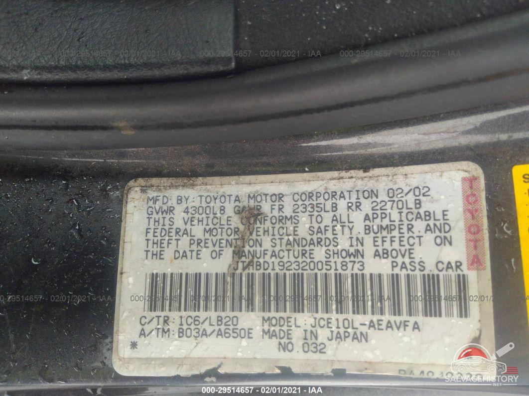 JTHBD192320051873 2002 LEXUS IS 300 photo no. 9