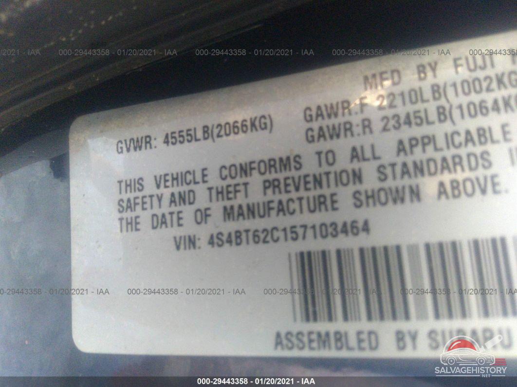 4S4BT62C157103464 2005 SUBARU BAJA (NATL) photo no. 9