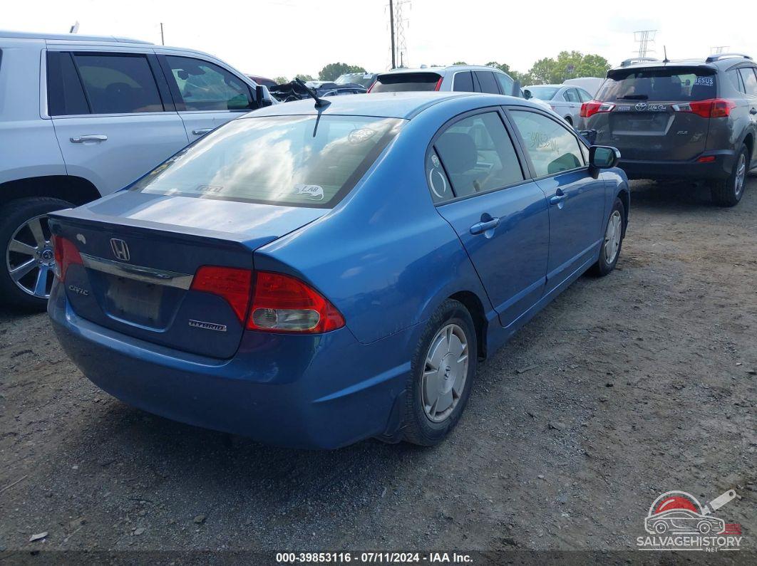 JHMFA3F28AS000091 2010 HONDA CIVIC HYBRID photo no. 4