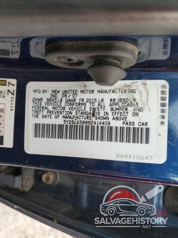 5Y2SL65888Z414409 2008 PONTIAC VIBE photo no. 12