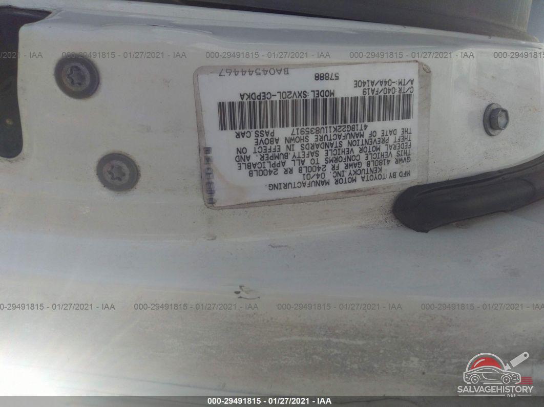 4T1BG22K11U835917 2001 TOYOTA CAMRY photo no. 9
