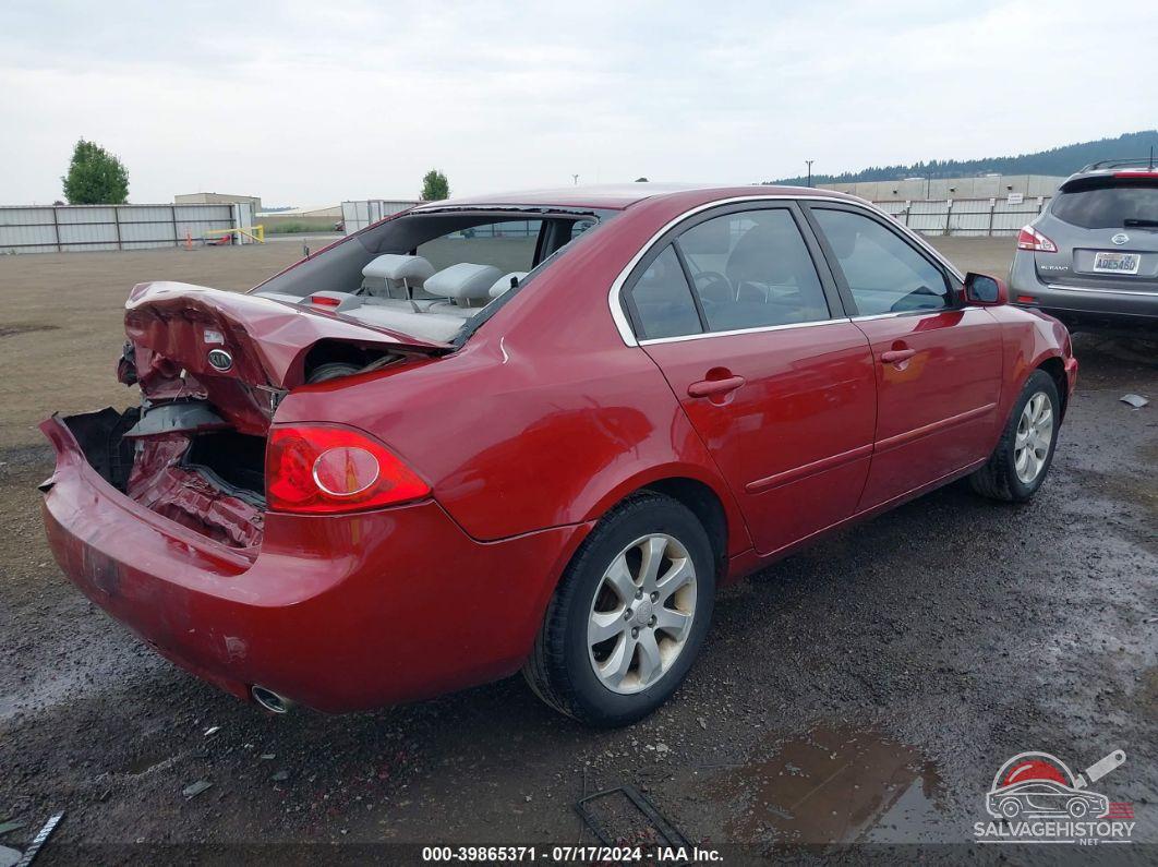 KNAGE124785242561 2008 KIA OPTIMA photo no. 4