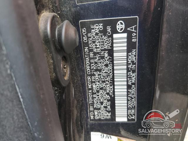 JTKDE177X60085717 2006 TOYOTA SCION photo no. 12