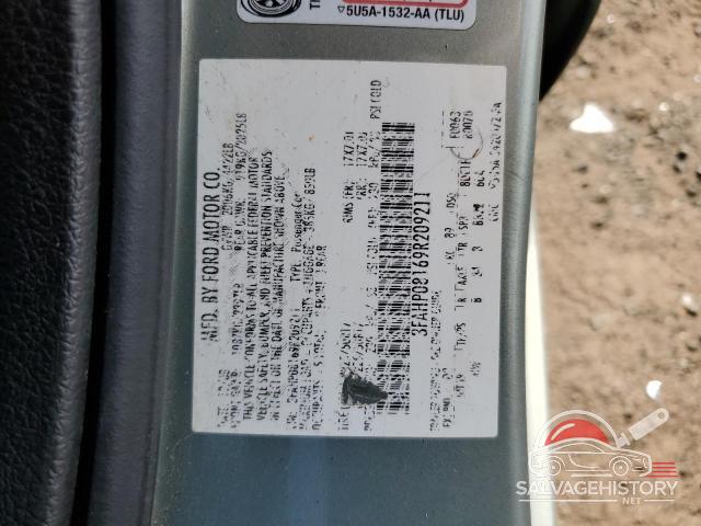 3FAHP08169R209211 2009 FORD FUSION photo no. 13