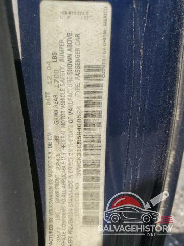 3VWCK31C85M408524 2005 VOLKSWAGEN BEETLE photo no. 12