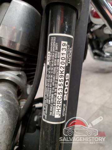 JH2RC53559K200139 2009 HONDA VT CYCLE photo no. 8