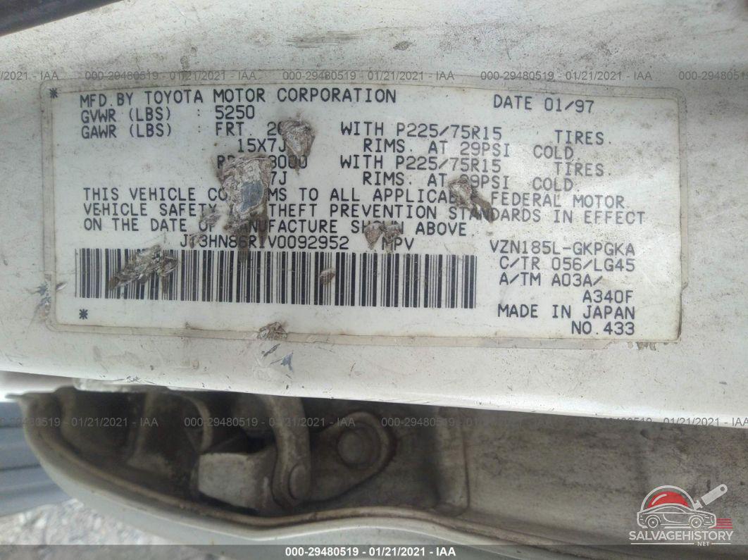 JT3HN86R1V0092952 1997 TOYOTA 4RUNNER photo no. 9