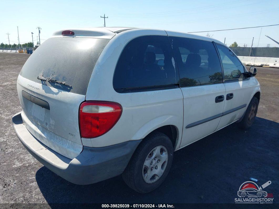 1B8GP25B12B530559 2002 DODGE CARAVAN photo no. 4