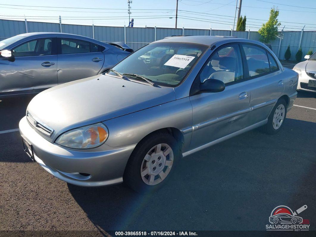 KNADC123026195374 2002 KIA RIO photo no. 2