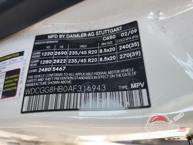 WDCGG8HB0AF316943 2010 MERCEDES-BENZ GLK-CLASS photo no. 12