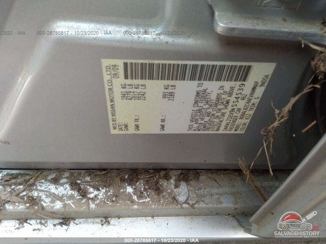 1N4AL21EX9N554539 2009 NISSAN ALTIMA photo no. 9