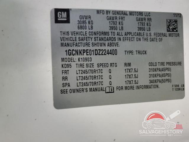 1GCNKPE01DZ224400 2013 CHEVROLET ALL Models photo no. 12