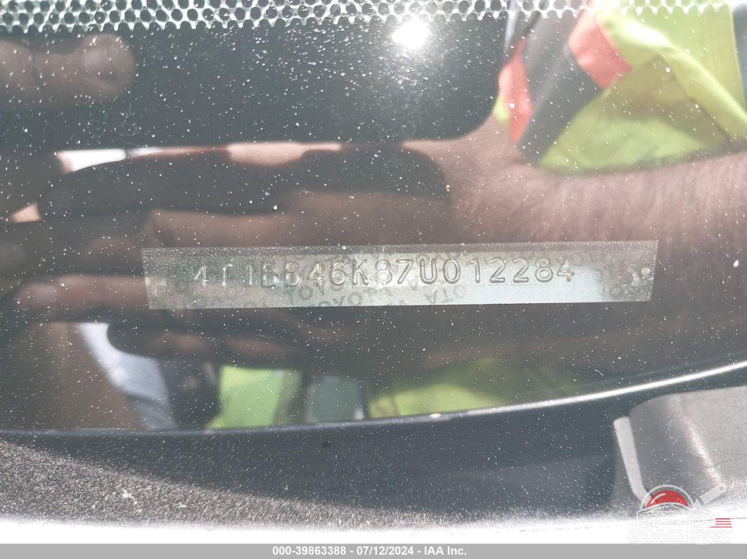 4T1BB46K87U012284 2007 TOYOTA CAMRY HYBRID photo no. 9