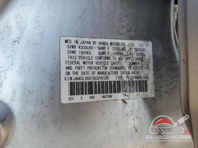 JH4CL96818C019106 2008 ACURA TSX photo no. 12