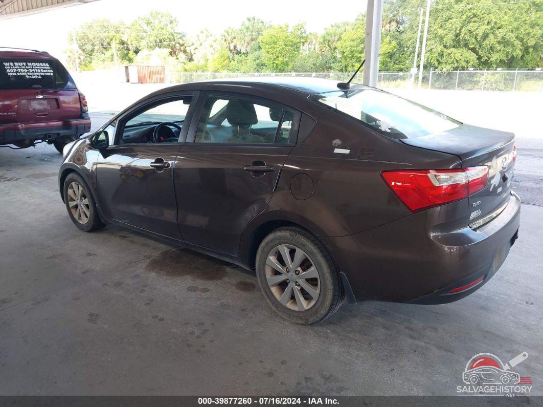 KNADN4A39E6335424 2014 KIA RIO photo no. 3