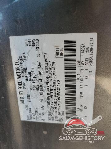 1FTYR10D89PA24178 2009 FORD RANGER photo no. 12