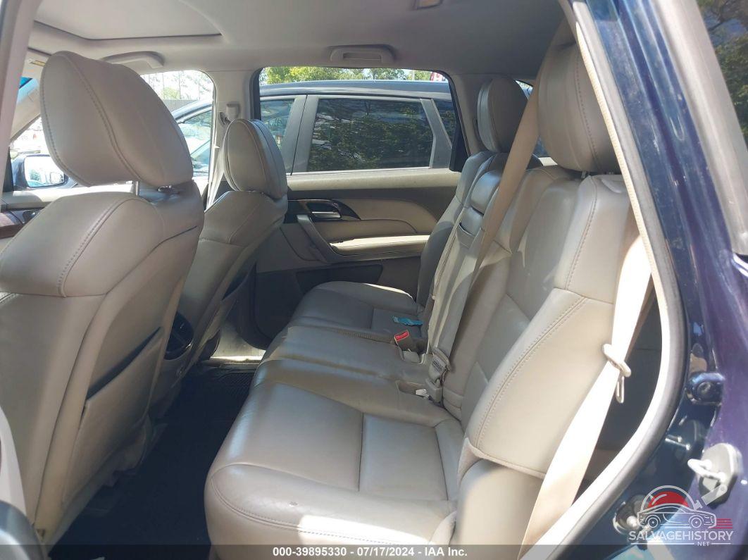 2HNYD2H34CH521489 2012 ACURA MDX photo no. 8