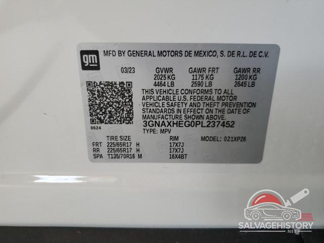 3GNAXHEG0PL237452 2023 CHEVROLET EQUINOX photo no. 14