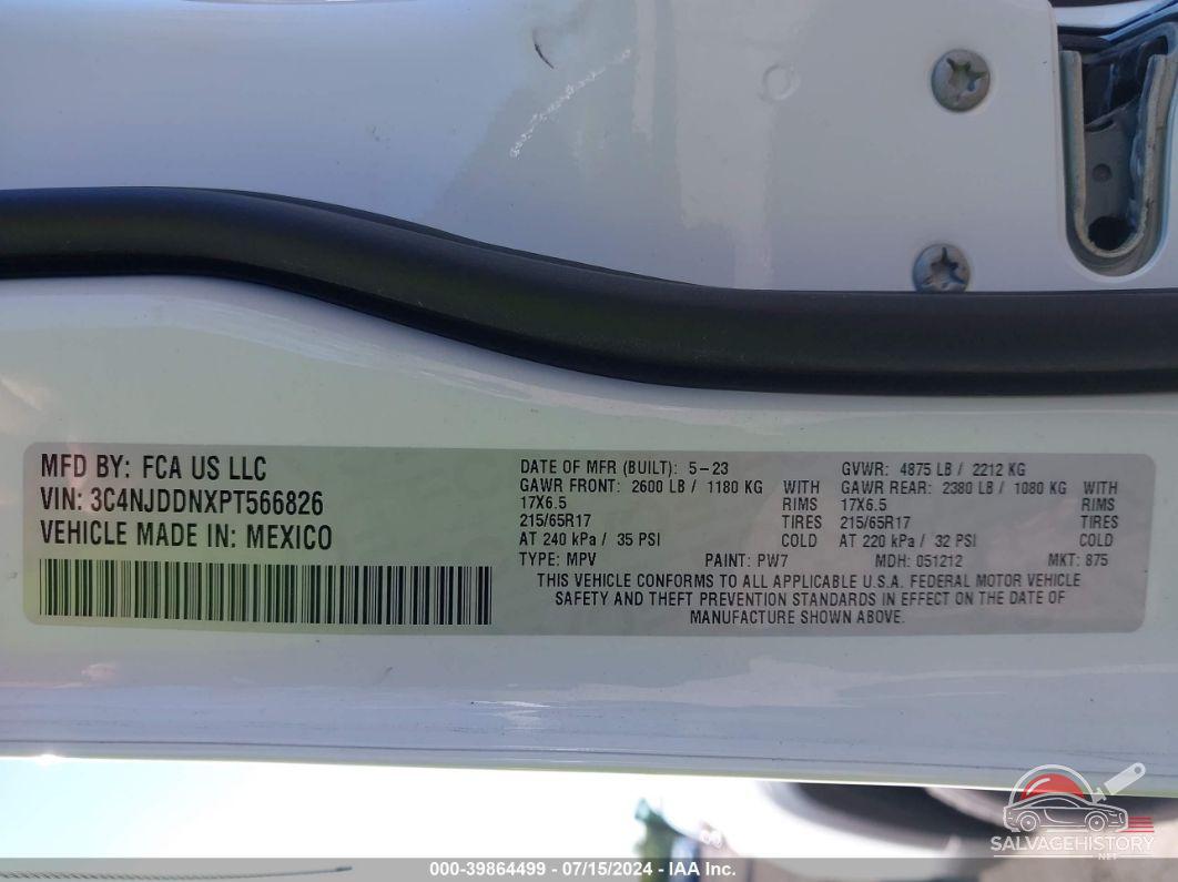 3C4NJDDNXPT566826 2023 JEEP COMPASS photo no. 9