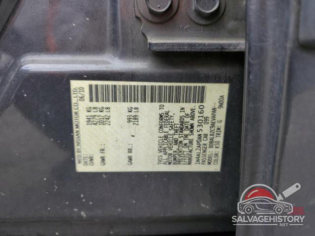 1N4AL2AP0AN530160 2010 NISSAN ALTIMA photo no. 12