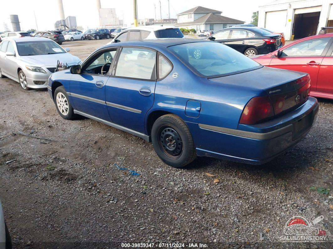 2G1WF52EX39430393 2003 CHEVROLET IMPALA photo no. 3