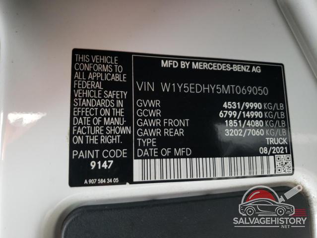 W1Y5EDHY5MT069050 2021 MERCEDES-BENZ SPRINTER photo no. 13