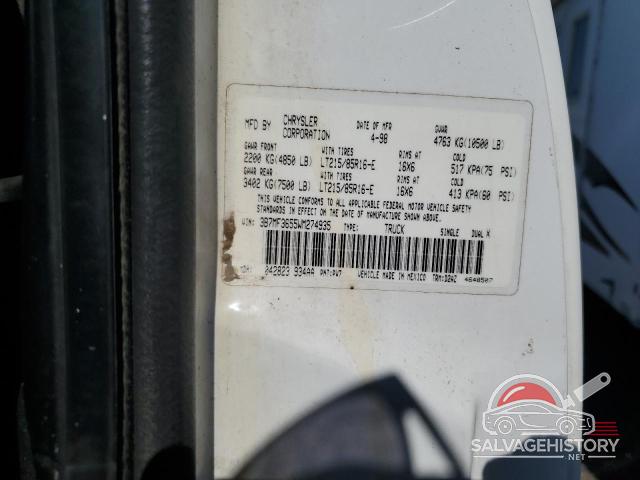 3B7MF3655WM274935 1998 DODGE All Models photo no. 12