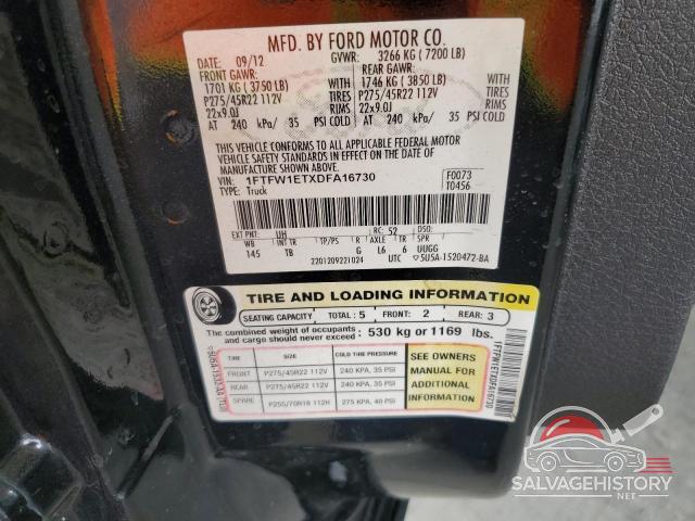 1FTFW1ETXDFA16730 2013 FORD F-150 photo no. 12