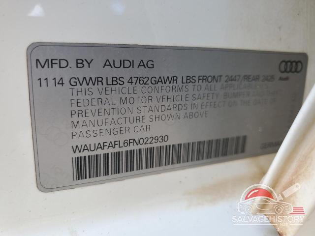 WAUAFAFL6FN022930 2015 AUDI A4 photo no. 12