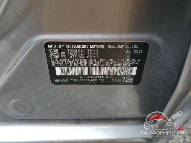 ML32AUHJ4MH010499 2021 MITSUBISHI MIRAGE photo no. 13