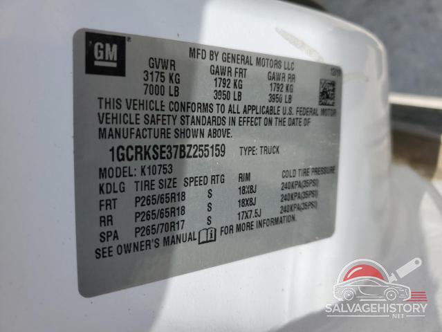 1GCRKSE37BZ255159 2011 CHEVROLET ALL Models photo no. 12