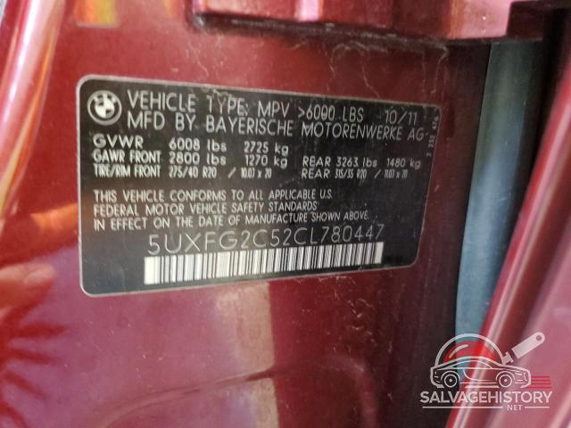 5UXFG2C52CL780447 2012 BMW X6 photo no. 13