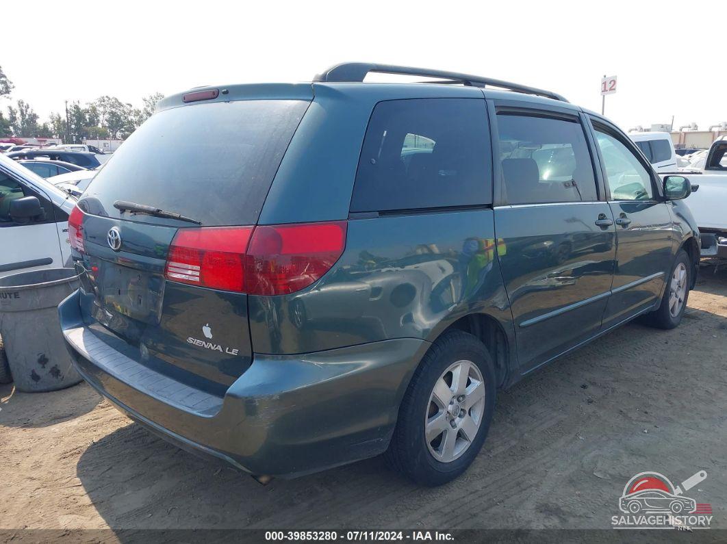 5TDZA23C64S177418 2004 TOYOTA SIENNA photo no. 4