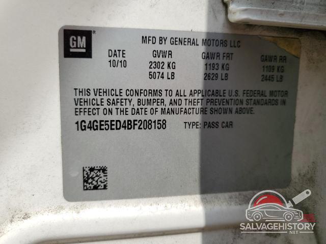 1G4GE5ED4BF208158 2011 BUICK LACROSSE photo no. 12