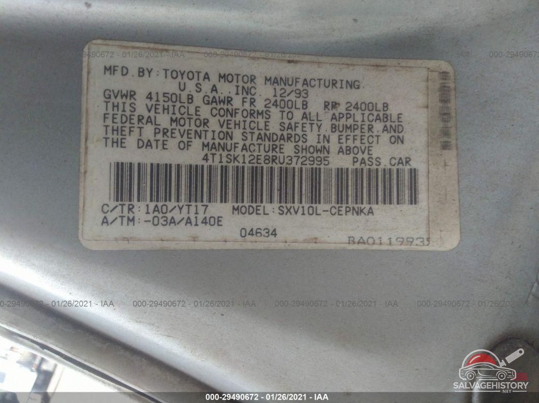 4T1SK12E8RU372995 1994 TOYOTA CAMRY photo no. 9