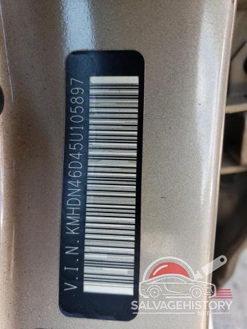 KMHDN46D45U105897 2005 HYUNDAI ELANTRA photo no. 12