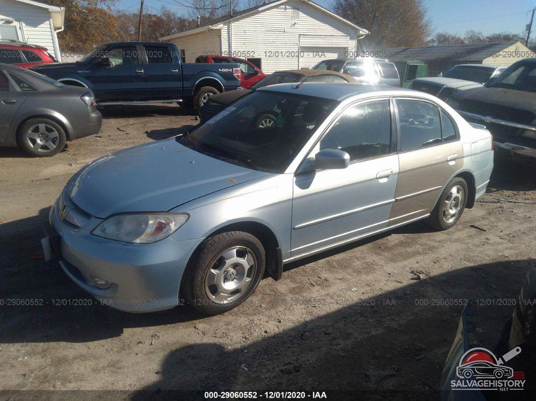 JHMES96665S019176 2005 HONDA CIVIC HYBRID photo no. 2