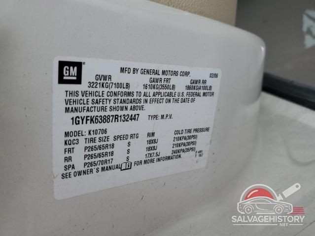 1GYFK63887R132447 2007 CADILLAC ESCALADE photo no. 13