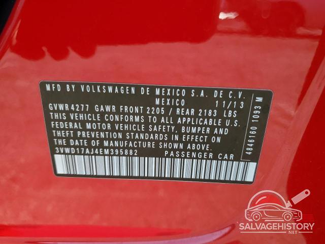 3VWD17AJ4EM395882 2014 VOLKSWAGEN JETTA photo no. 12
