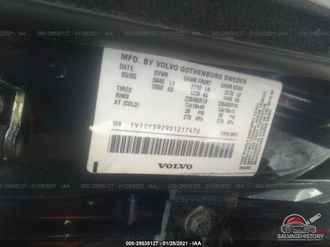 YV1CY592951217470 2005 VOLVO XC90 photo no. 9