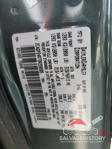 2C4GP24R73R250585 2003 CHRYSLER MINIVAN photo no. 13